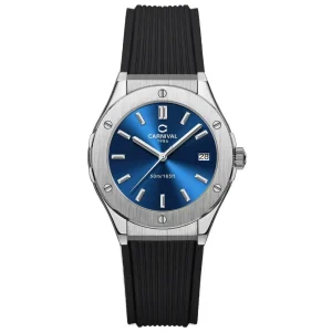 Đồng hồ nữ chính hãng Carnival 8168 8168L vỏ trắng máy pin mặt kính sapphire nguyên khối size 34mm